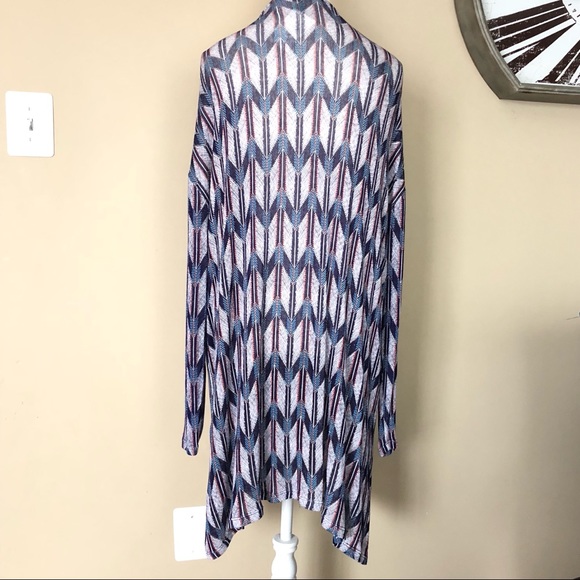 💕HP💕 H&M Blue Patterned Fine Knit Cardigan - Picture 5 of 7